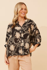 Caroline Morgan Floral Shirt