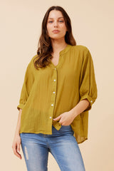 Caroline Morgan Button Back Shirt
