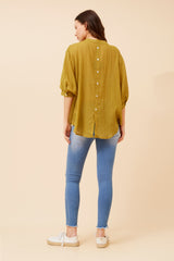 Caroline Morgan Button Back Shirt