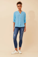Caroline Morgan Button Back Shirt