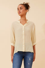 Caroline Morgan Button Back Shirt
