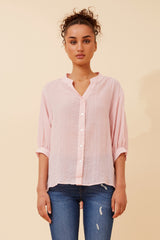Caroline Morgan Button Back Shirt