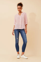 Caroline Morgan Button Back Shirt