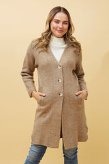 Caroline Morgan Knit Pocket Cardigan