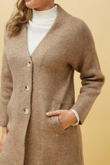 Caroline Morgan Knit Pocket Cardigan