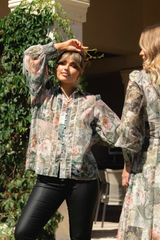 Caroline Morgan Floral Shirt
