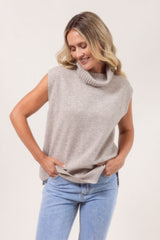 See Saw 100% Merino Wool Side Split Vest