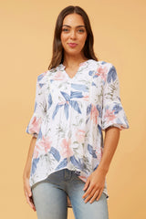 Caroline Morgan Floral Top