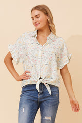 Bottega Floral Printed Shirt