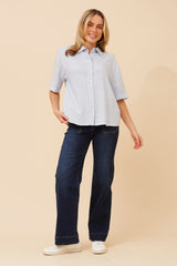 Caroline Morgan Linen Blend Shirt