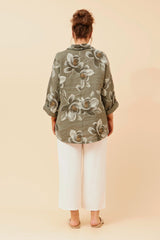 Bottega Floral Linen Shirt