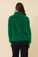 Caroline Morgan Zip Fluffy Jacket