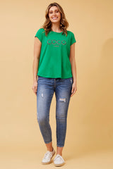 Caroline Morgan Embellished CoCo Tee