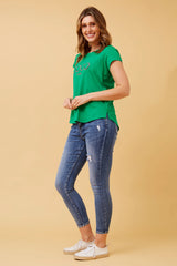 Caroline Morgan Embellished CoCo Tee