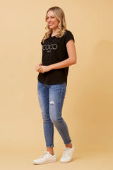 Caroline Morgan Embellished CoCo Tee