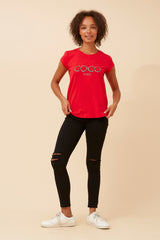 Caroline Morgan Embellished CoCo Tee