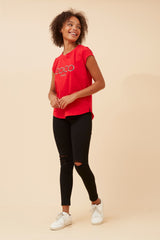 Caroline Morgan Embellished CoCo Tee