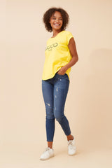 Caroline Morgan Embellished CoCo Tee