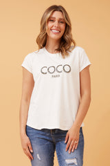 Caroline Morgan Embellished CoCo Tee