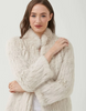 365 Days High Neck Rabbit Fur Jacket