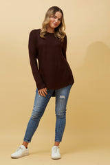 Caroline Morgan Curved Hem Pullover