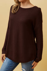 Caroline Morgan Curved Hem Pullover