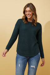 Caroline Morgan Curved Hem Pullover