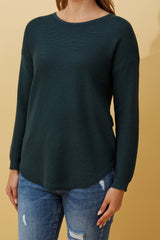 Caroline Morgan Curved Hem Pullover
