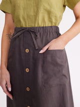 Yarra Trail Button Front Skirt