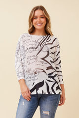 Caroline Morgan BatWing Knitted Top