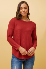 Caroline Morgan Curved Hem Pullover