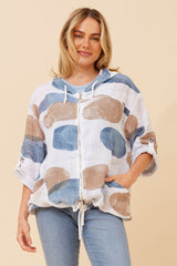 Bottega Paisley Print Hoody Jacket