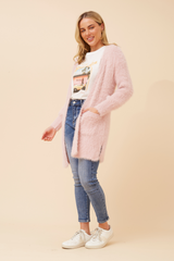 Caroline Morgan Eyelash Knit Cardigan