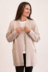 See Saw Wool Blend Edge to Edge Cardigan