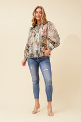 Caroline Morgan Floral Shirt