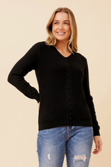 Caroline Morgan Pearl Embellished Knit Jumper