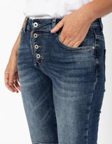 Italian Star Button Jean
