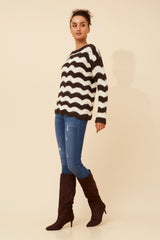 Caroline Morgan Stripe Knit Jumper