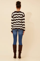 Caroline Morgan Stripe Knit Jumper