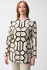 Joseph Ribkoff Laser Cut Leatherette Jacket