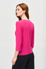 Joseph Ribkoff Draped Neckline 3/4 Sleeve Top
