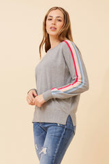 Caroline Morgan Multi Stripe Colour Jumper