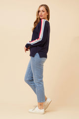 Caroline Morgan Multi Stripe Colour Jumper