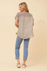 Bottega Linen Top