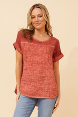 Bottega Linen Top