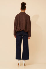 Caroline Morgan Faux Suede Jacket