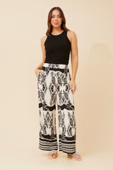 Caroline Morgan Border Print Pant