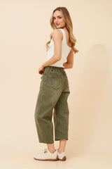Caroline Morgan Denim Barrel Jean