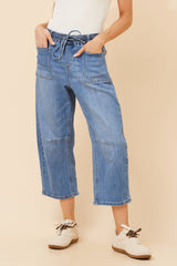 Caroline Morgan Denim Barrel Jean