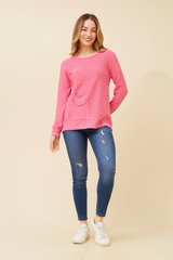 Caroline Morgan Pocket Knit Pullover